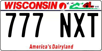 WI license plate 777NXT