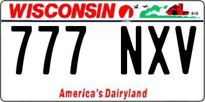 WI license plate 777NXV