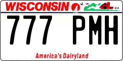 WI license plate 777PMH