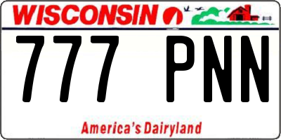 WI license plate 777PNN