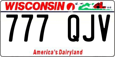 WI license plate 777QJV