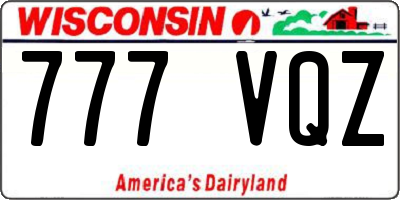 WI license plate 777VQZ