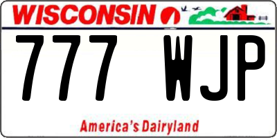 WI license plate 777WJP