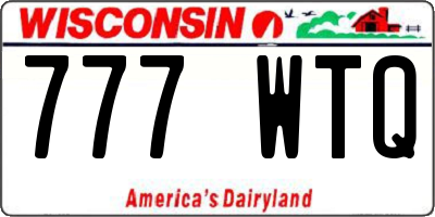 WI license plate 777WTQ