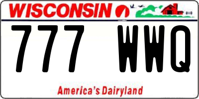 WI license plate 777WWQ