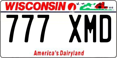 WI license plate 777XMD