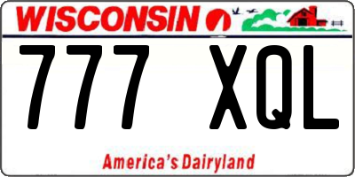 WI license plate 777XQL