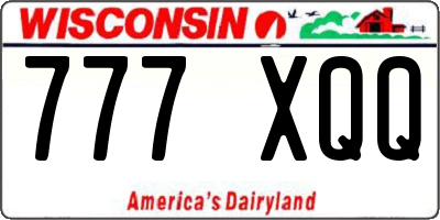 WI license plate 777XQQ