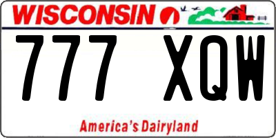 WI license plate 777XQW