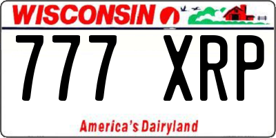 WI license plate 777XRP