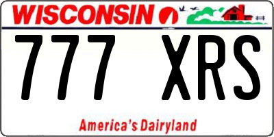 WI license plate 777XRS
