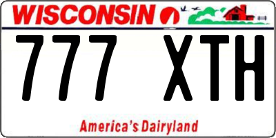 WI license plate 777XTH