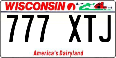 WI license plate 777XTJ