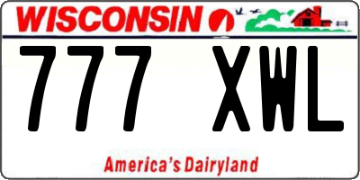 WI license plate 777XWL