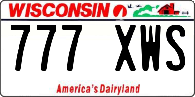 WI license plate 777XWS
