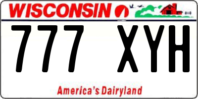 WI license plate 777XYH