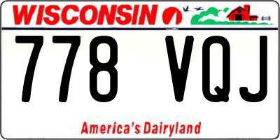 WI license plate 778VQJ