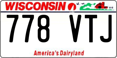 WI license plate 778VTJ