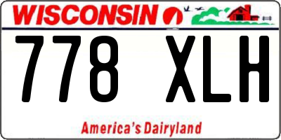 WI license plate 778XLH
