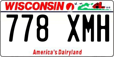 WI license plate 778XMH