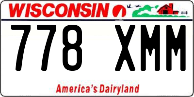 WI license plate 778XMM