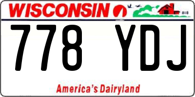 WI license plate 778YDJ