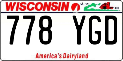WI license plate 778YGD