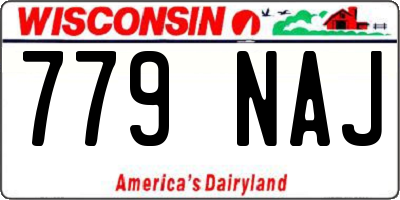 WI license plate 779NAJ