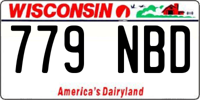 WI license plate 779NBD