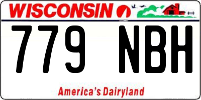 WI license plate 779NBH