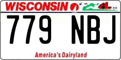 WI license plate 779NBJ