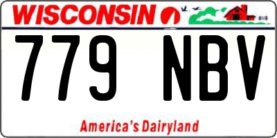 WI license plate 779NBV
