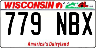 WI license plate 779NBX
