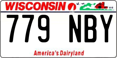 WI license plate 779NBY