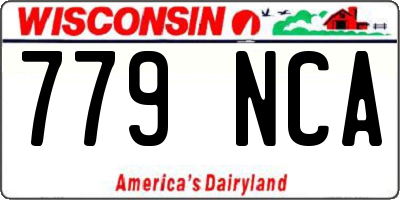 WI license plate 779NCA