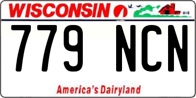 WI license plate 779NCN