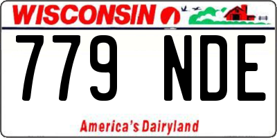 WI license plate 779NDE