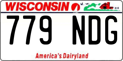 WI license plate 779NDG
