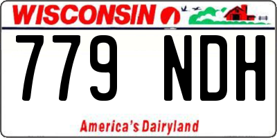 WI license plate 779NDH