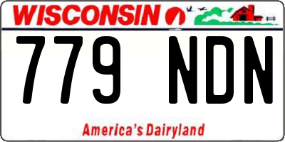 WI license plate 779NDN