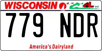 WI license plate 779NDR