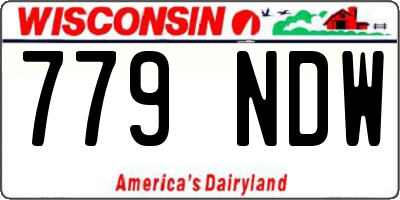 WI license plate 779NDW