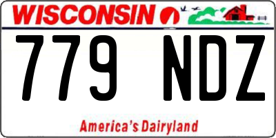 WI license plate 779NDZ