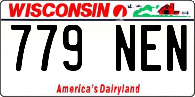 WI license plate 779NEN