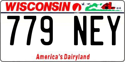 WI license plate 779NEY