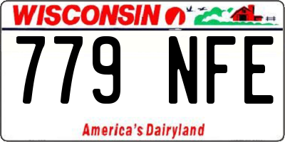 WI license plate 779NFE