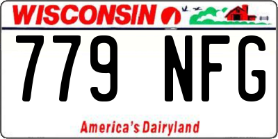 WI license plate 779NFG