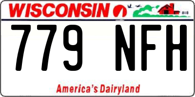 WI license plate 779NFH