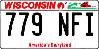WI license plate 779NFI