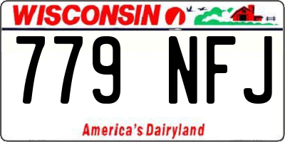 WI license plate 779NFJ